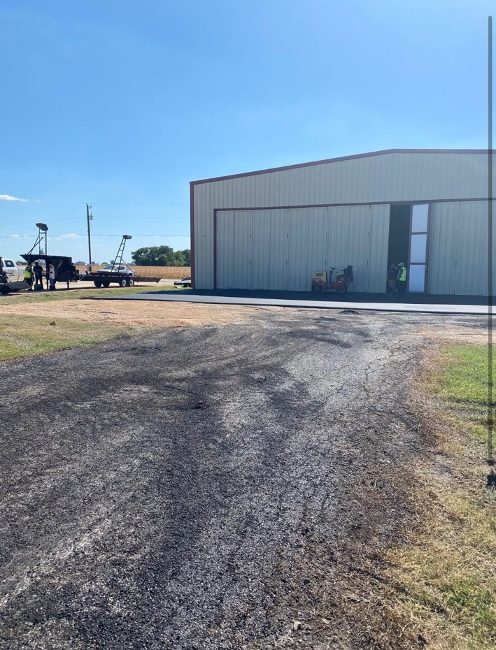Existing driveway before improvements